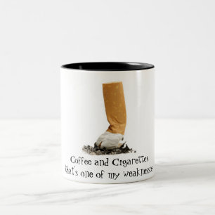 Tasse 2 Couleurs Café et cigarettes