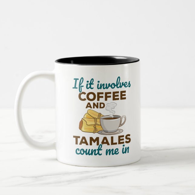 Tasse 2 Couleurs Café et tamales mexicain (Gauche)