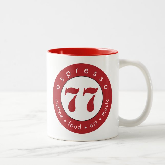 Tasse 2 Couleurs Café express 77 (Droit)