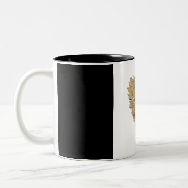 Tasse 2 Couleurs Café Feuille d'or/Bouge de thé (Gauche)