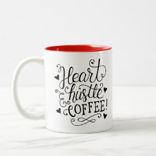 Tasse 2 Couleurs Café Heart Hustle