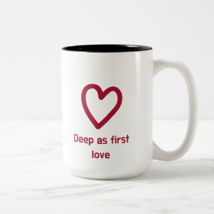 Tasse 2 Couleurs Café le plus doux 'Amour au premier regard'