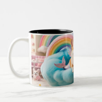 Tasse 2 Couleurs café pastel capricieux