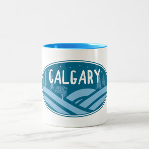 Tasse 2 Couleurs Calgary Alberta Extérieur