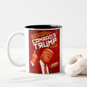Tasse 2 Couleurs Camarade Trump - Affiche soviétique