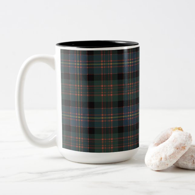 Tasse 2 Couleurs Cameron de Erracht Plaid écossais antique Tartan (Avec donut)