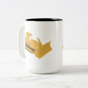 Tasse 2 Couleurs Camion de construction Bulldozer