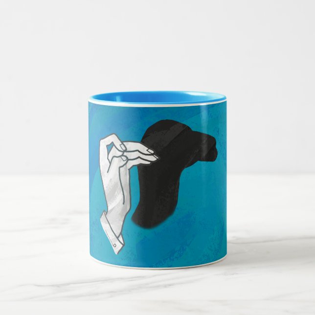 Tasse 2 Couleurs Camion Ombre Sur Bleu (Centre)