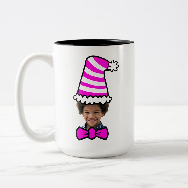 Tasse 2 Couleurs Camion photo grand Casquette personnalisable (Gauche)