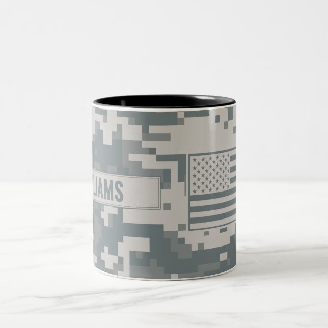 Tasse 2 Couleurs Camouflage ACU de l'armée sur mesure (Centre)