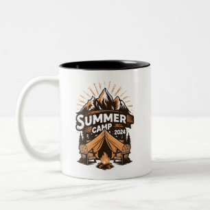 Tasse 2 Couleurs Camp d'été 2024 Correspondance de vacances de camp