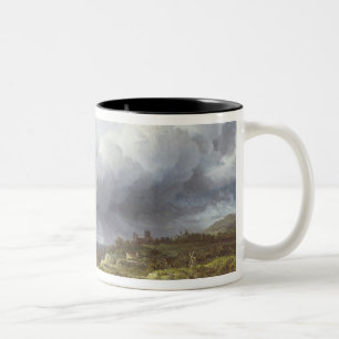 Tasse 2 Couleurs Campagne sous un ciel orageux
