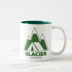 Tasse 2 Couleurs Camping dans les montagnes du parc national de Gla