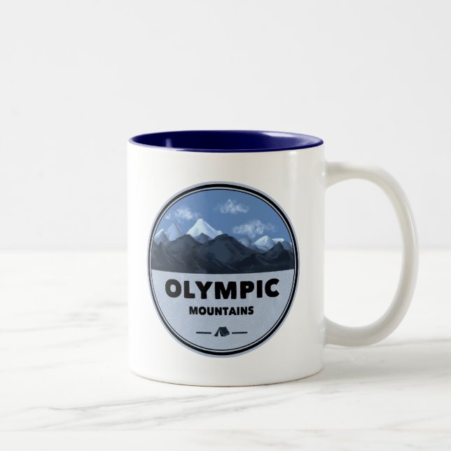 Tasse 2 Couleurs Camping des Monts Olympiques de Washington (Droit)