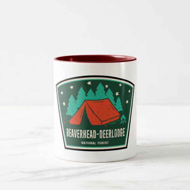 Tasse 2 Couleurs Camping forestier national Beaverhead-Deerlodge (Centre)