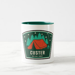 Tasse 2 Couleurs Camping forestier national Custer