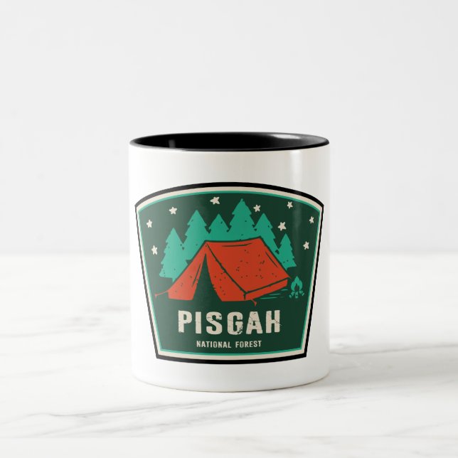 Tasse 2 Couleurs Camping forestier national de Pisgah (Centre)