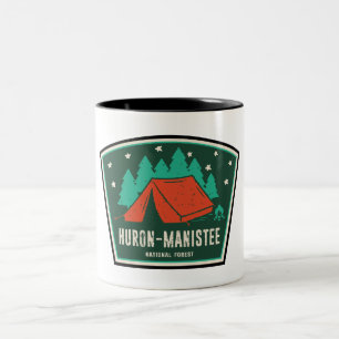 Tasse 2 Couleurs Camping forestier national Huron-Manistee