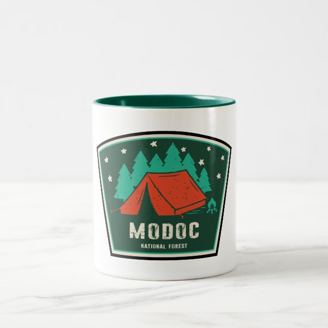 Tasse 2 Couleurs Camping forestier national Modoc (Centre)