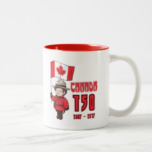 Tasse 2 Couleurs Canada 150 ans