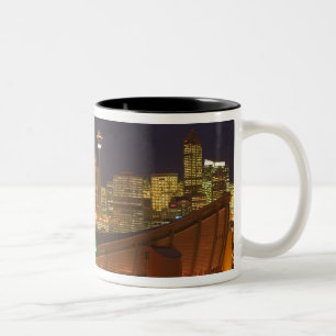 Tasse 2 Couleurs Canada, Alberta, Calgary : City Skyline de