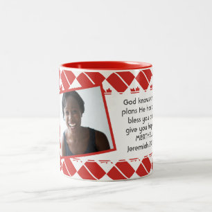 Tasse 2 Couleurs CANADA FLAG Modèle photo Ajouter votre texte JER 2