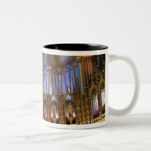 Tasse 2 Couleurs Canada,  Québec,  Montréal. Intérieur de Notre