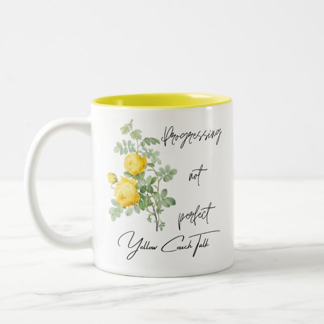Tasse 2 Couleurs Canapé jaune parler Musique (Gauche)