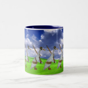 Tasse 2 Couleurs Canard drôle de coureur