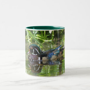 Tasse 2 Couleurs canard en bois