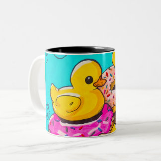 Tasse 2 Couleurs Canards et beignets