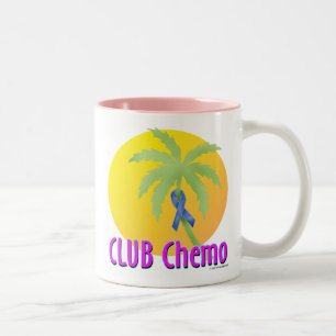 Tasse 2 Couleurs Cancer du colon (bleu)