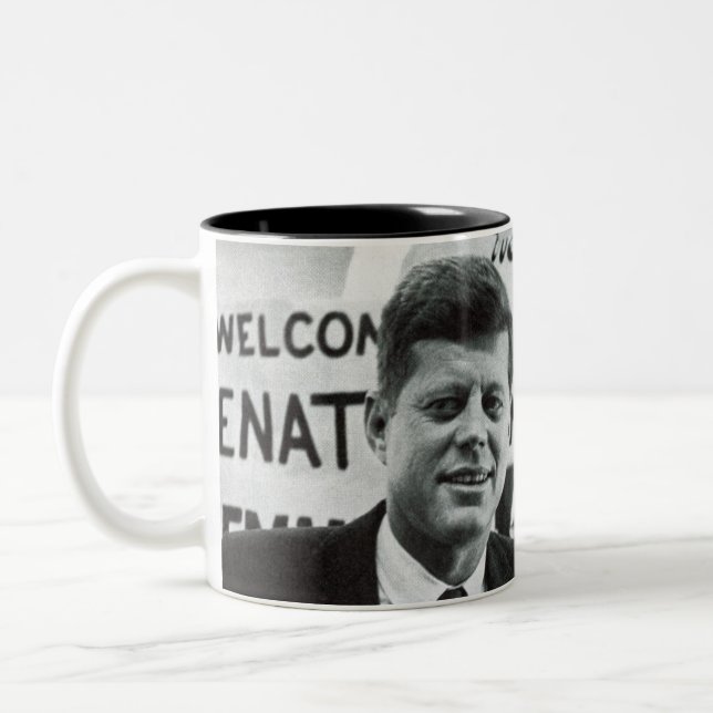 Tasse 2 Couleurs Candidat Kennedy (Gauche)