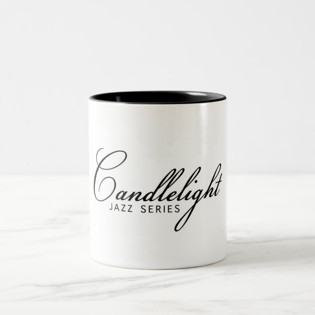 Tasse 2 Couleurs #candlelightjazz CoffeeMug (11oz) de jazz de lueur (Centre)