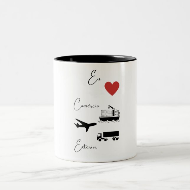 Tasse 2 Couleurs Caneca café (Caneca para tomar café) (Centre)