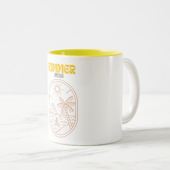 Tasse 2 Couleurs Caneca Café Chegada do Verão 11 oz Cerâmica W-PT (Devant droit)