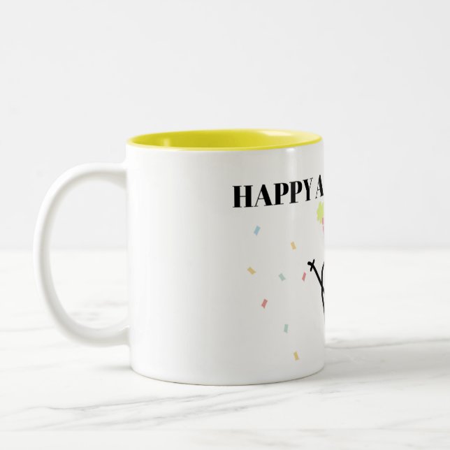 TASSE 2 COULEURS CANECA FLORK HEUREUX (Gauche)