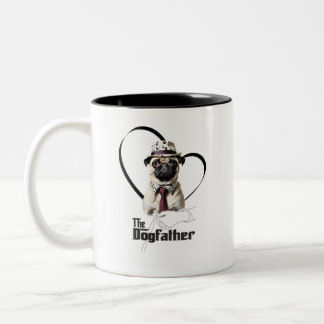 Tasse 2 Couleurs Caneca Pug - The Dogfather
