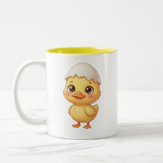 Tasse 2 Couleurs Caneton mignon qui chante "Chantez pour un moment