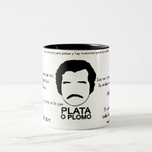 Tasse 2 Couleurs Canette à Deux Tons Pablo Escobar Frases