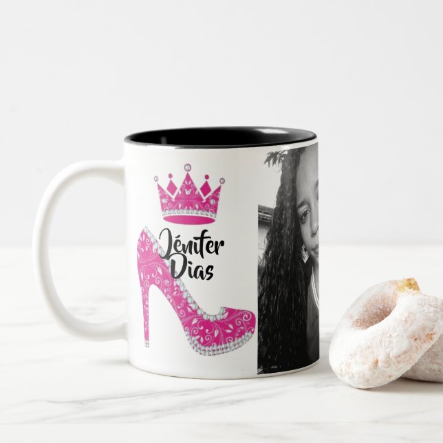 Tasse 2 Couleurs canette Debutante Princesse (Avec donut)