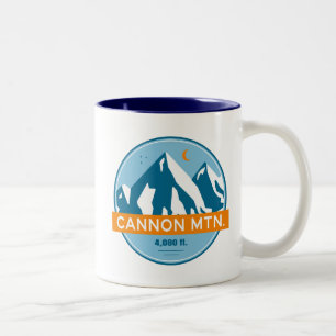Tasse 2 Couleurs Cannon Mountain New Hampshire Stars Moon