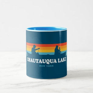 Tasse 2 Couleurs Canot Chautauqua Lake New York
