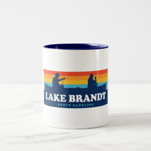 Tasse 2 Couleurs Canot Lake Brandt North Carolina