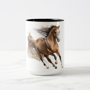 Tasse 2 Couleurs Canotage de la Musique du Cheval