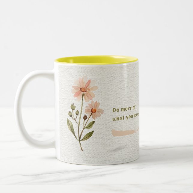 Tasse 2 Couleurs Canvas d'aquarelle (Gauche)