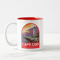 Cape Cod Massachusetts Emblème d'art de voyage