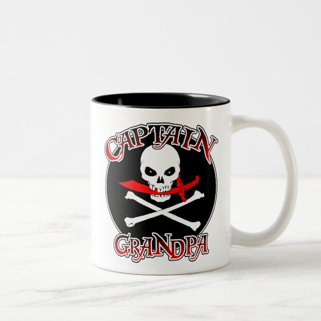 Tasse 2 Couleurs Capitaine Grandpa (Droit)