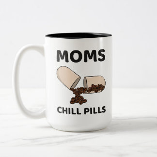 Tasse 2 Couleurs Capsule de grains de café Moms Chill Pills