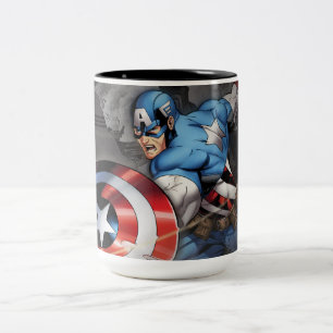 Tasse 2 Couleurs Captain America Déviant l'Attaque